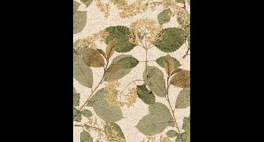 Noordwand Herbarium Behang met bladeren en bloemen - HE27230