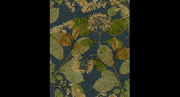 Noordwand Herbarium Behang met bladeren en bloemen - HE27233