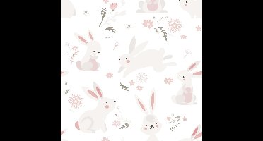 Noordwand Kids Walls Behang met konijntjes - 45860