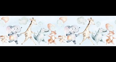 Noordwand Kids Walls Behangrand met dieren en ballonnen - 45864