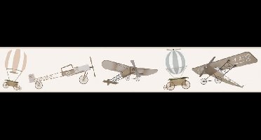 Noordwand Kids Walls Behangrand met vliegtuigen - 45857