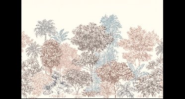 Noordwand Komar Ink Fotobehang Painted Trees - INX8-024