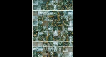 Noordwand Komar Ink Fotobehang Palm Puzzle - INX4-045