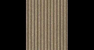 Marburg Travertino Behang met houten latjes - 33396