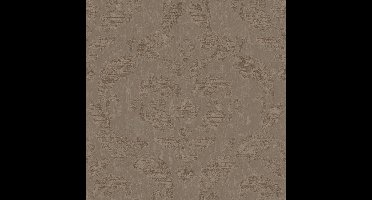 Galerie Utopia Metallic taupe behang met grote klassieke ornamenten - G67781