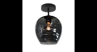 Highlight Plafondlamp Fantasy Apple 1 lichts Ø 21 cm rook glas
