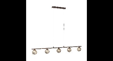 Paul Neuhaus Hanglamp Greta 5 lichts L 132 cm bruin