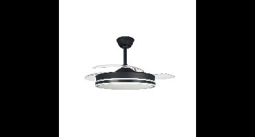 CristalRecord Plafondventilator Supereco Ø 106 cm zwart