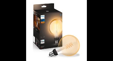 Philips HUE Lichtbron E27 Filament G93 White