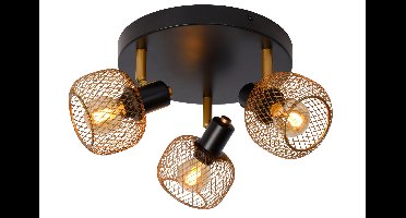 Lucide MAREN - Plafondspot - Ø 37 cm - 3xE14 - Mat Goud / Messing