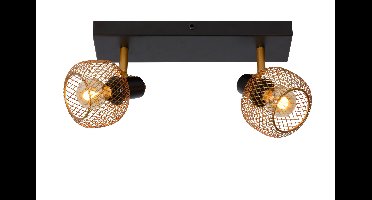 Lucide MAREN - Plafondspot - 2xE14 - Mat Goud / Messing