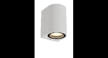 Lucide ZARO - Wandspot / Wandlamp Binnen/Buiten - 1xGU10 - IP44 - Wit