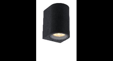 Lucide ZARO - Wandspot / Wandlamp Binnen/Buiten - 1xGU10 - IP44 - Zwart
