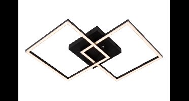 Lucide ARIANNE - Plafonnière - LED - CCT - 1x23W 2700K/4000K - Zwart