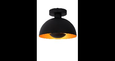 Lucide SIEMON - Plafonnière - Ø 25 cm - 1xE27 - Zwart