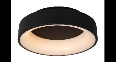 Lucide MIRAGE - Plafonnière - Ø 38 cm - LED Dimb. - 1x22W 2700K - Zwart