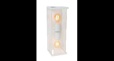 Lucide CLAIRE - Wandlamp Binnen/Buiten - 2xE27 - IP54 - Wit