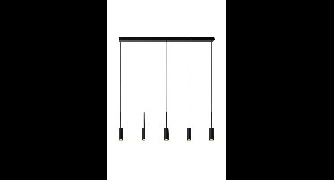 Lucide TUBULE - Hanglamp - LED - 5x7W 2700K - Zwart