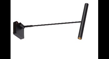Lucide WYGO - Wandlamp - LED Dimb. - 1x5W 2700K - Zwart