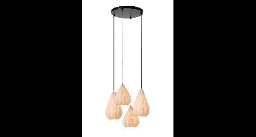 Lucide CINZIA - Hanglamp - Ø 55,5 cm - 4xE27 - Wit