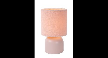Lucide WOOLLY - Tafellamp - Ø 16 cm - 1xE14 - Roze