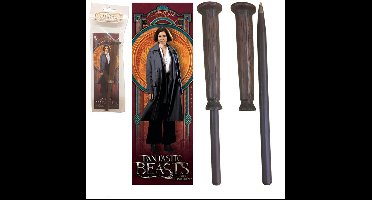 The Noble Collection Fantastic Beasts: Porpentina Goldstein Toverstaf Pen & Bladwijzer