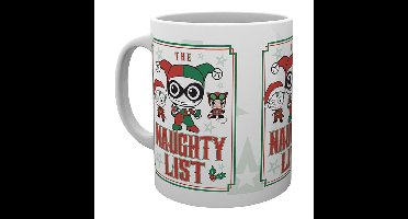 Hole In The Wall DC Comics: Harley Quinn Naughty List Christmas Mug