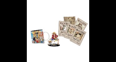 AbyStyle ONE PIECE - Pck Mug320ml + Acryl® + Postcards "Luffy