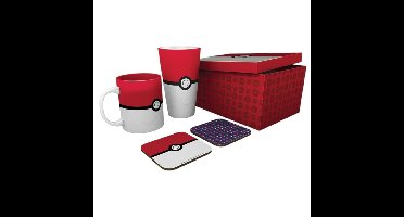 Abysse Corp POKEMON - Pck Glass XXL + Mug + 2 Coasters "Pokéball"
