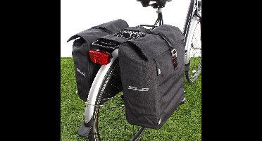 Dubbele fietstas Commuter 31L Antraciet