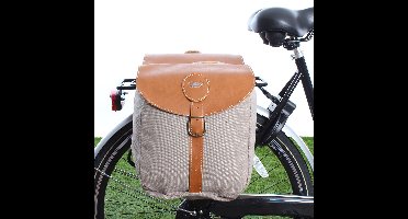 Borsa Bisaccia Honey Bruin-grijs