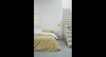 VT wonen vtwonen Striped Hearts Dekbedovertrek - Geel 140x200/220