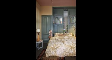 At Home At Home by Beddinghouse Pencil Rain Dekbedovertrek Ochre 200 x 200/220 cm