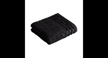 Vossen Vossen Handdoek Cult de Luxe 7900 Zwart 50x100