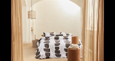 VT wonen VTwonen dekbedovertrek Moons Bruin 200x200/220 cm