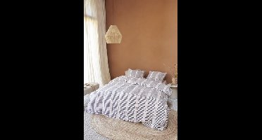 VT wonen VTwonen dekbedovertrek Stip and Stripe - Blush 200x200/220 cm