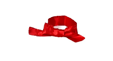 Condoom Anoniem Blinddoek / Bondagedoek Satijn Rood
