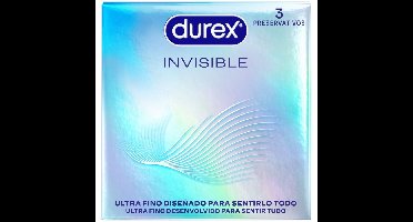 Durex Invisible Ultra Dunne Condooms 3 stuks