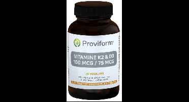 Proviform Vitamine K2 100mcg & D3 75mcg 120 Vegetarische capsules