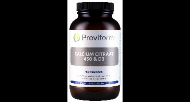 Proviform Calcium citraat 450 & D3 180 Vegetarische capsules