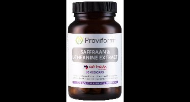 Proviform Saffraan 30mg active & theanine 100mg 90 Vegetarische capsules
