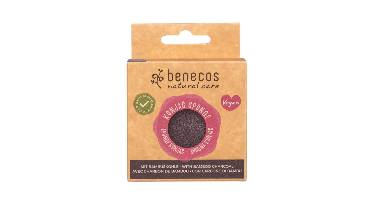 Benecos natural beauty Natural konjac sponge - black bamboo 1 Stuks