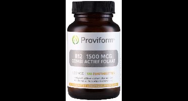 Proviform Vitamine B12 1500mcg combi actief folaat 120 Zuigtabletten