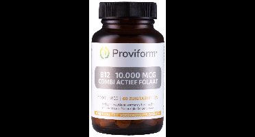 Proviform Vitamine B12 10.000mcg combi actief folaat 60 Zuigtabletten