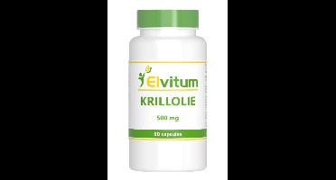 Elvitum Krill olie 500mg 90 Capsules