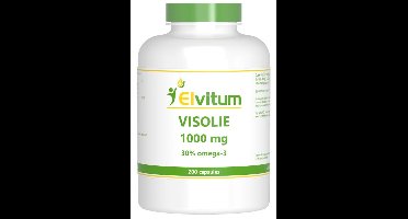 Elvitum Visolie 1000mg omega 3 30% 200 Capsules