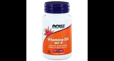 NOW Vitamine D3 400IE 90 Softgels