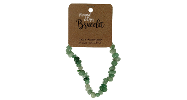 Steengoed Splitkralen armband aventurijn op kaart 1 Stuks