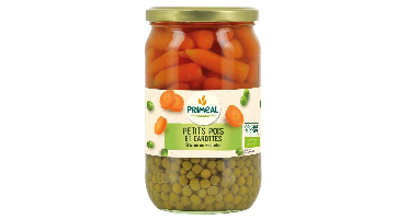 Primeal Doperwten wortelen bio 680 Gram