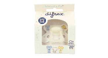 Difrax Fopspeen natural 20+ maanden Woezel & Pip 1 Stuks